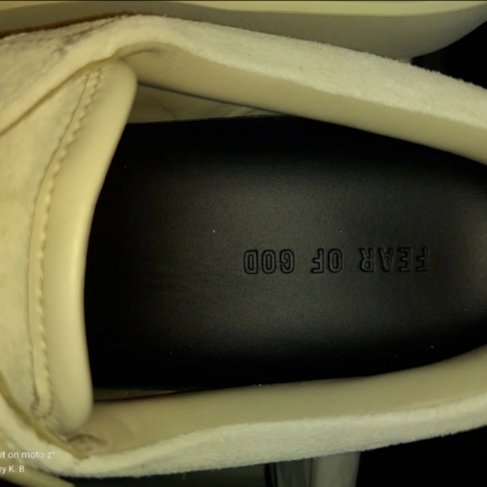 Fear of God Cream and Black Sneakers - Picture 6 of 9